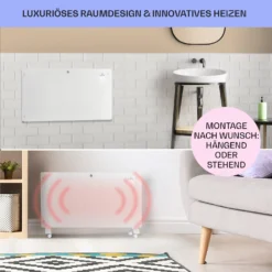 Bansin Crystal Smart Konvektions-Heizgerät 1500W 5 - 50 °C App-Steuerung -Klarstein Verkaufs 10041210 de 0007 usp