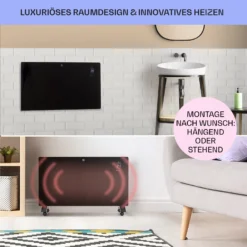 Bansin Crystal Smart Konvektions-Heizgerät 2500W 5 - 50 °C App-Steuerung -Klarstein Verkaufs 10041211 de 0007 usp