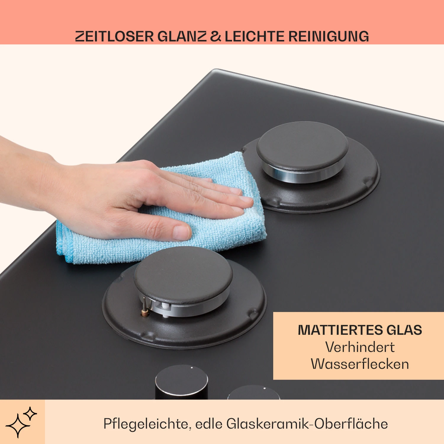 Firetale Gaskochfeld 5-flammig 70 cm Aluminium-Brenner inkl. Schlauch und Druckminderer Firetale Gaskochfeld 5-flammig 70 Cm Aluminium-Brenner Inkl. Schlauch Und Druckminderer -Klarstein Verkaufs 10041300 de 0007 usp