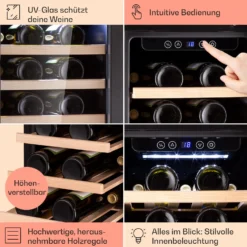 Vinovilla 29 Built-In Weinkühlschrank 81 L / 29 Fl. 1 Zone Glastür Edelstahl 4 Vinovilla 29 Built-In Weinkühlschrank 81 L / 29 Fl. 1 Zone Glastür Edelstahl -Klarstein Verkaufs 10041309 de 0005 logo