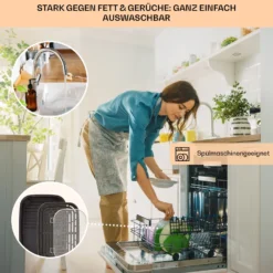 Combo Air Grill-Heißluftfritteuse 5 Programme 1500 Watt 4,5 L Grillkorb 2,5 L Frittierkorb -Klarstein Verkaufs 10041330 de 0006 usp