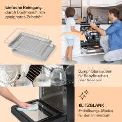 Vita Pro Heißluftfritteuse Dampfgaren 2450 W 18 Ltr 800 Ml Wassertank 4 Vita Pro Heißluftfritteuse Dampfgaren 2450 W 18 Ltr 800 Ml Wassertank -Klarstein Verkaufs 10041333 de 0005 usp