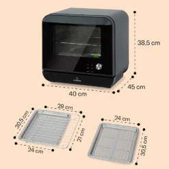 Vita Pro Heißluftfritteuse Dampfgaren 2450 W 18 Ltr 800 Ml Wassertank 6 Vita Pro Heißluftfritteuse Dampfgaren 2450 W 18 Ltr 800 Ml Wassertank -Klarstein Verkaufs 10041333 de 0007 usp