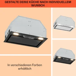 Camila Dunstabzugshaube Einbau 52 Cm 397 M³/h LED Touch Edelstahl 7 Camila Dunstabzugshaube Einbau 52 Cm 397 M³/h LED Touch Edelstahl -Klarstein Verkaufs 10041345 de 0008 usp