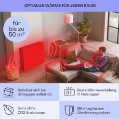 Sanford Smart Ölradiator 2500 W Leistung Wochentimer LED-Display Touch-Panel Klarstein-App 4 Sanford Smart Ölradiator 2500 W Leistung Wochentimer LED-Display Touch-Panel Klarstein-App -Klarstein Verkaufs 10041358 de 0005 usp