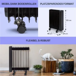 Sanford Smart Ölradiator 2500 W Leistung Wochentimer LED-Display Touch-Panel Klarstein-App 5 Sanford Smart Ölradiator 2500 W Leistung Wochentimer LED-Display Touch-Panel Klarstein-App -Klarstein Verkaufs 10041358 de 0006 usp
