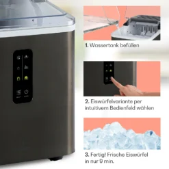 Albaron Supreme Eiswürfelmaschine Bullet 12kg/24h 1,5 Ltr Edelstahl 3 Albaron Supreme Eiswürfelmaschine Bullet 12kg/24h 1,5 Ltr Edelstahl -Klarstein Verkaufs 10041360 de 0004 logo