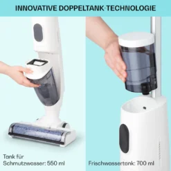 Caswell Nass-/Trockensauger Kabellos Akkubetrieben LED-Display -Klarstein Verkaufs 10041366 de 0007 usp
