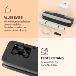 Forli Vakuumierer 75 KPa Inkl. Behälter Beutel Vakuumierschlauch -Klarstein Verkaufs 10041374 de 0007 logo