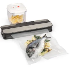 Forli Vakuumierer 75 KPa Inkl. Behälter Beutel Vakuumierschlauch