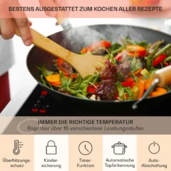 Magnichef 4 Einbaukochfeld Induktion 4 Zonen 7000W Glaskeramik -Klarstein Verkaufs 10041380 de 0005 usp