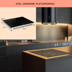 Magnichef 4 Einbaukochfeld Induktion 4 Zonen 7000W Glaskeramik -Klarstein Verkaufs 10041380 de 0006 usp