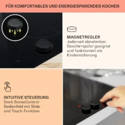 Magnichef 4 Flex Einbaukochfeld Induktion 4 Zonen / Flexzone 7000W Glaskeramik -Klarstein Verkaufs 10041381 de 0004 usp