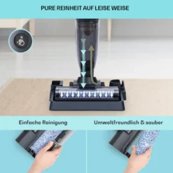 Caswell Plus Nass-/Trockensauger Kabellos Akkubetrieben LED-Display -Klarstein Verkaufs 10041383 de 0003 usp