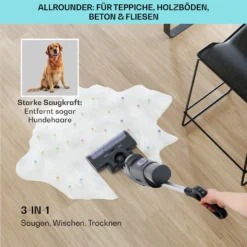 Caswell Plus Nass-/Trockensauger Kabellos Akkubetrieben LED-Display -Klarstein Verkaufs 10041383 de 0004 usp