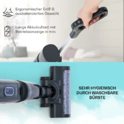 Caswell Plus Nass-/Trockensauger Kabellos Akkubetrieben LED-Display -Klarstein Verkaufs 10041383 de 0006 usp