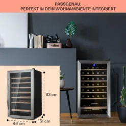 Vinamour 32 Uno Weinkühlschrank 1 Zone 95 L / 36 Flaschen 4-18°C Touch 5 Vinamour 32 Uno Weinkühlschrank 1 Zone 95 L / 36 Flaschen 4-18°C Touch -Klarstein Verkaufs 10041393 de 0006 usp