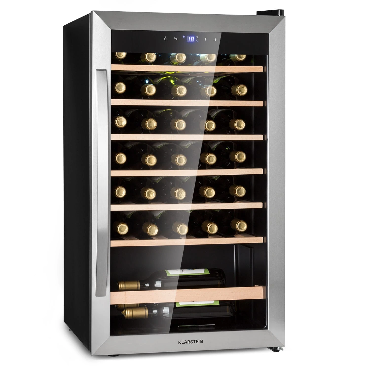 Vinamour 32 Uno Weinkühlschrank 1 Zone 95 L / 36 Flaschen 4-18°C Touch Vinamour 32 Uno Weinkühlschrank 1 Zone 95 L / 36 Flaschen 4-18°C Touch -Klarstein Verkaufs 10041393 yy 0001 titel