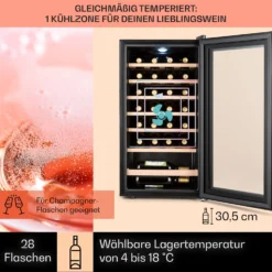 Barossa 29 Uno Weinkühlschrank 1 Zone 88 Ltr / 28 Fl Touch-Display 2 Barossa 29 Uno Weinkühlschrank 1 Zone 88 Ltr / 28 Fl Touch-Display -Klarstein Verkaufs 10041397 de 0003 usp