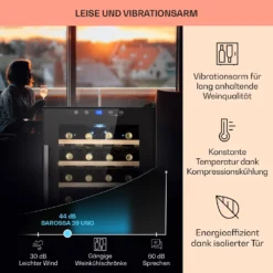Barossa 29 Uno Weinkühlschrank 1 Zone 88 Ltr / 28 Fl Touch-Display 3 Barossa 29 Uno Weinkühlschrank 1 Zone 88 Ltr / 28 Fl Touch-Display -Klarstein Verkaufs 10041397 de 0004 usp