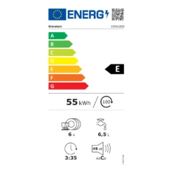 Havasia UV 8 Neo Tischgeschirrspüler UV-Licht Freistehend / Einbau 1380W -Klarstein Verkaufs 10041830 energy label
