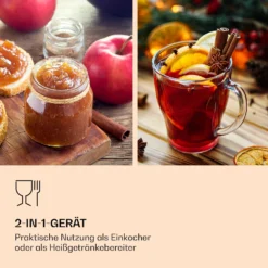 Abbey 25 Einkochautomat Getränkespender 25L 100°C 180min Edelstahl -Klarstein Verkaufs 10041838 de 0003 logo