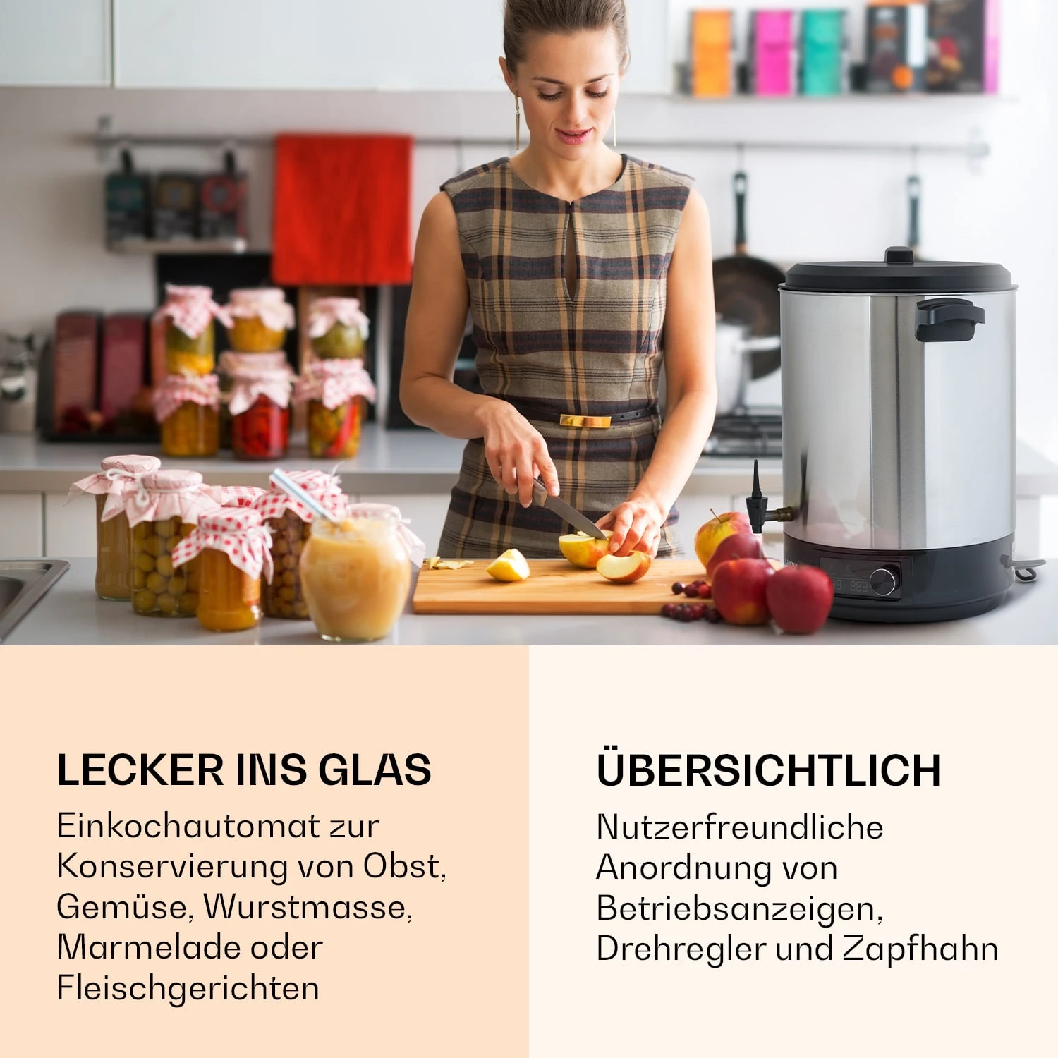 Abbey 40 Einkochautomat Getränkespender 40L 100°C 180min Edelstahl Abbey 40 Einkochautomat Getränkespender 40L 100°C 180min Edelstahl -Klarstein Verkaufs 10041839 de 0002 logo