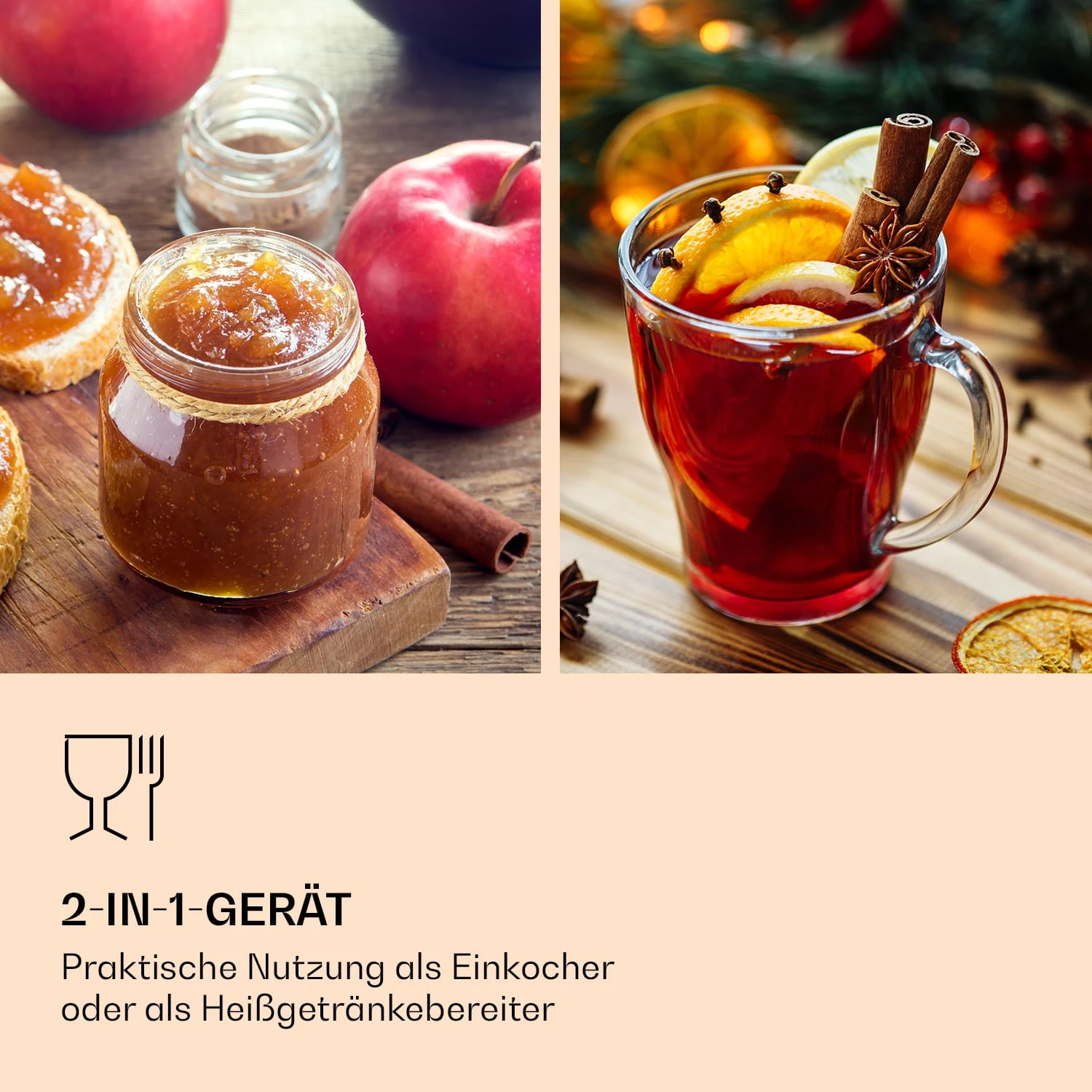 Abbey 40 Einkochautomat Getränkespender 40L 100°C 180min Edelstahl Abbey 40 Einkochautomat Getränkespender 40L 100°C 180min Edelstahl -Klarstein Verkaufs 10041839 de 0003 logo