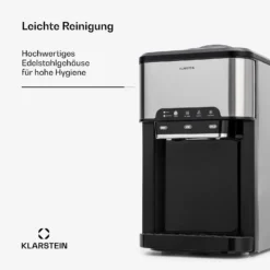 Aqueous Eiswürfelmaschine 3-in-1: Eiswürfel, Wasserspender: Heiß & Kalt 20 Kg/24h -Klarstein Verkaufs 10041845 de 0006 usp