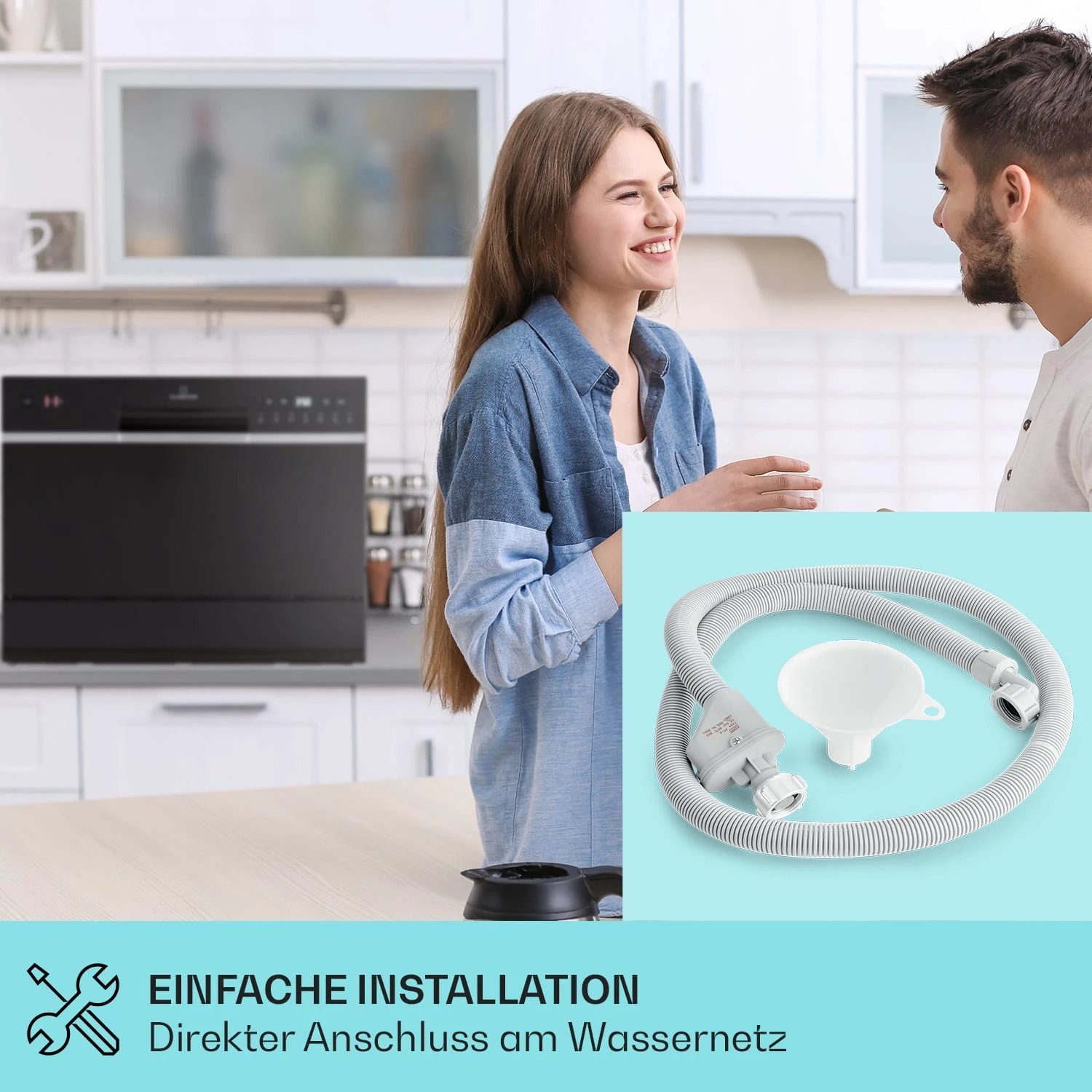 Amazonia 6 Smart Geschirrspüler App-Steuerung freistehend 1380W Amazonia 6 Smart Geschirrspüler App-Steuerung Freistehend 1380W -Klarstein Verkaufs 10041886 de 0004 usp