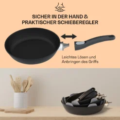 Noto Endurance Bratpfanne Ø24 Cm Geschmiedetes Aluminium Abnehmbarer Griff -Klarstein Verkaufs 10045002 de 0004 usp