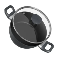 Noto Endurance Kochtopf Ø24cm Geschmiedetes Aluminium Deckel Induktion PTFE-Antihaftbeschichtung