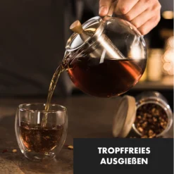 Sencha Teekanne 1,8 L Edelstahl-Siebeinsatz Borosilikatglas Deckel -Klarstein Verkaufs 10045057 de 0004 logo