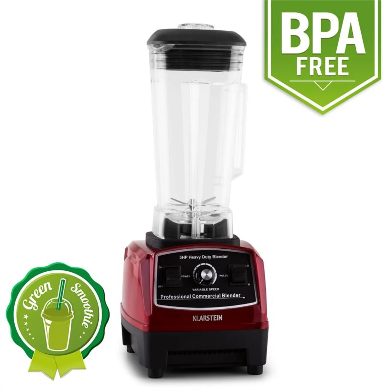 Herakles 2G Standmixer Rot mit Cover 1200W 1,6 PS 2 Liter BPA-frei Herakles 2G Standmixer Rot Mit Cover 1200W 1,6 PS 2 Liter BPA-frei -Klarstein Verkaufs