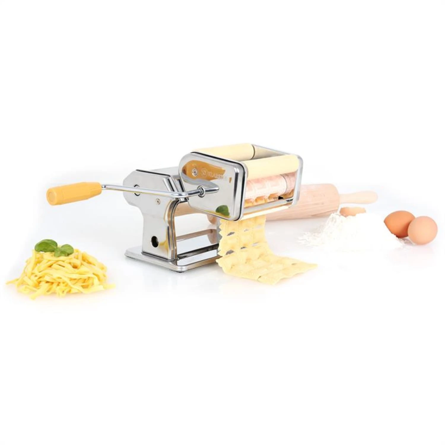 Carina Morena Pasta Maker Set Küchenmaschine 800W 4L Edelstahlschüssel Carina Morena Pasta Maker Set Küchenmaschine 800W 4L Edelstahlschüssel -Klarstein Verkaufs 60001807 yy 0009 titel Klarstein Pasta Maker Nudelmaschine