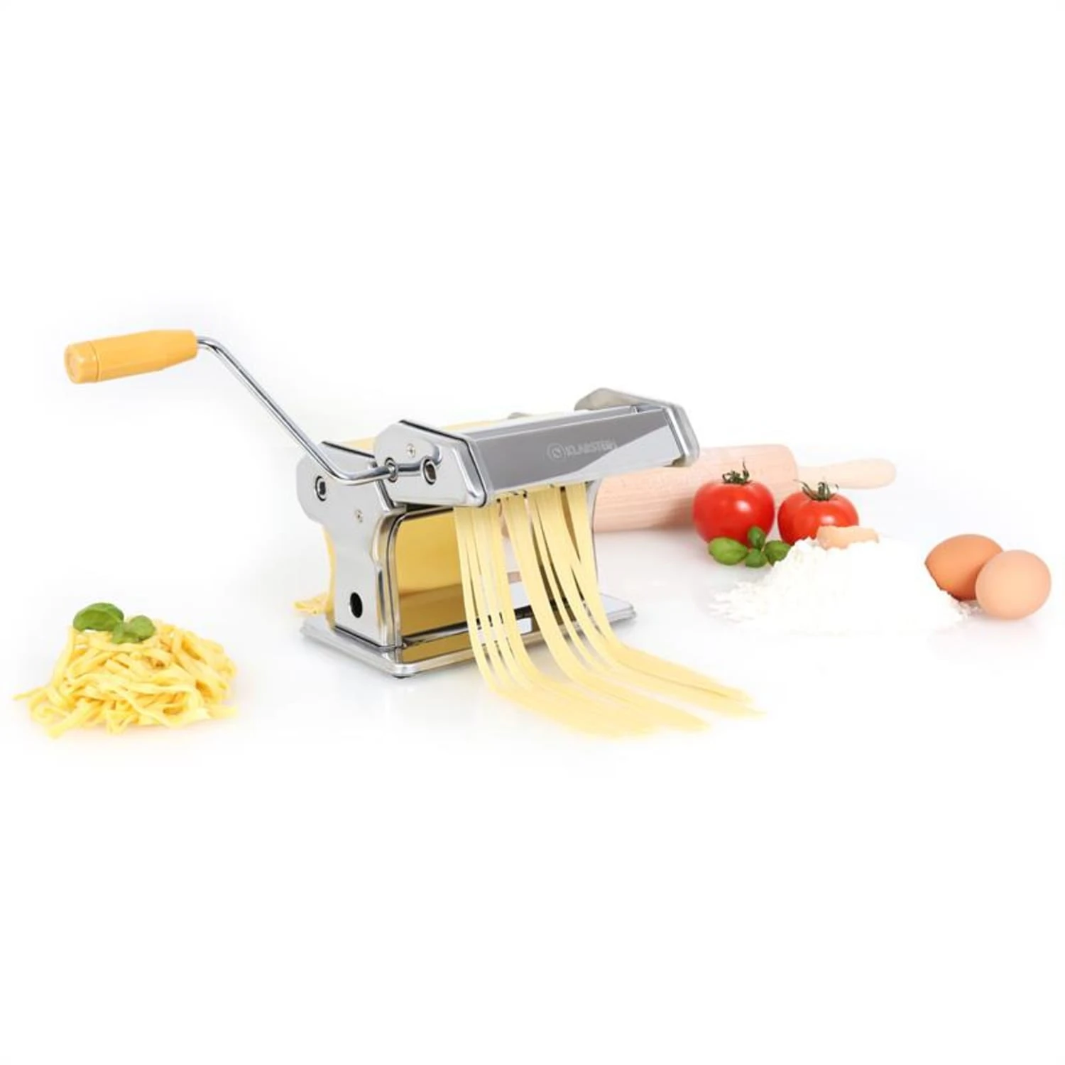 Carina Morena Pasta Maker Set Küchenmaschine 800W 4L Edelstahlschüssel Carina Morena Pasta Maker Set Küchenmaschine 800W 4L Edelstahlschüssel -Klarstein Verkaufs 60001807 yy 0010 titel Klarstein Pasta Maker Nudelmaschine
