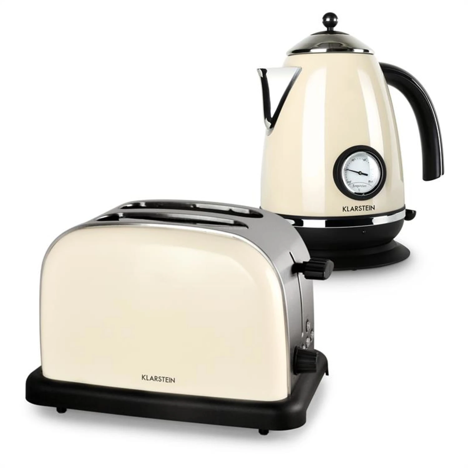 Aquavita Frühstücksset Creme Wasserkocher Toaster creme Aquavita Frühstücksset Creme Wasserkocher Toaster Creme -Klarstein Verkaufs 60001826 yy 0001 titel Klarstein Aquavita Fruehstuecksset Creme