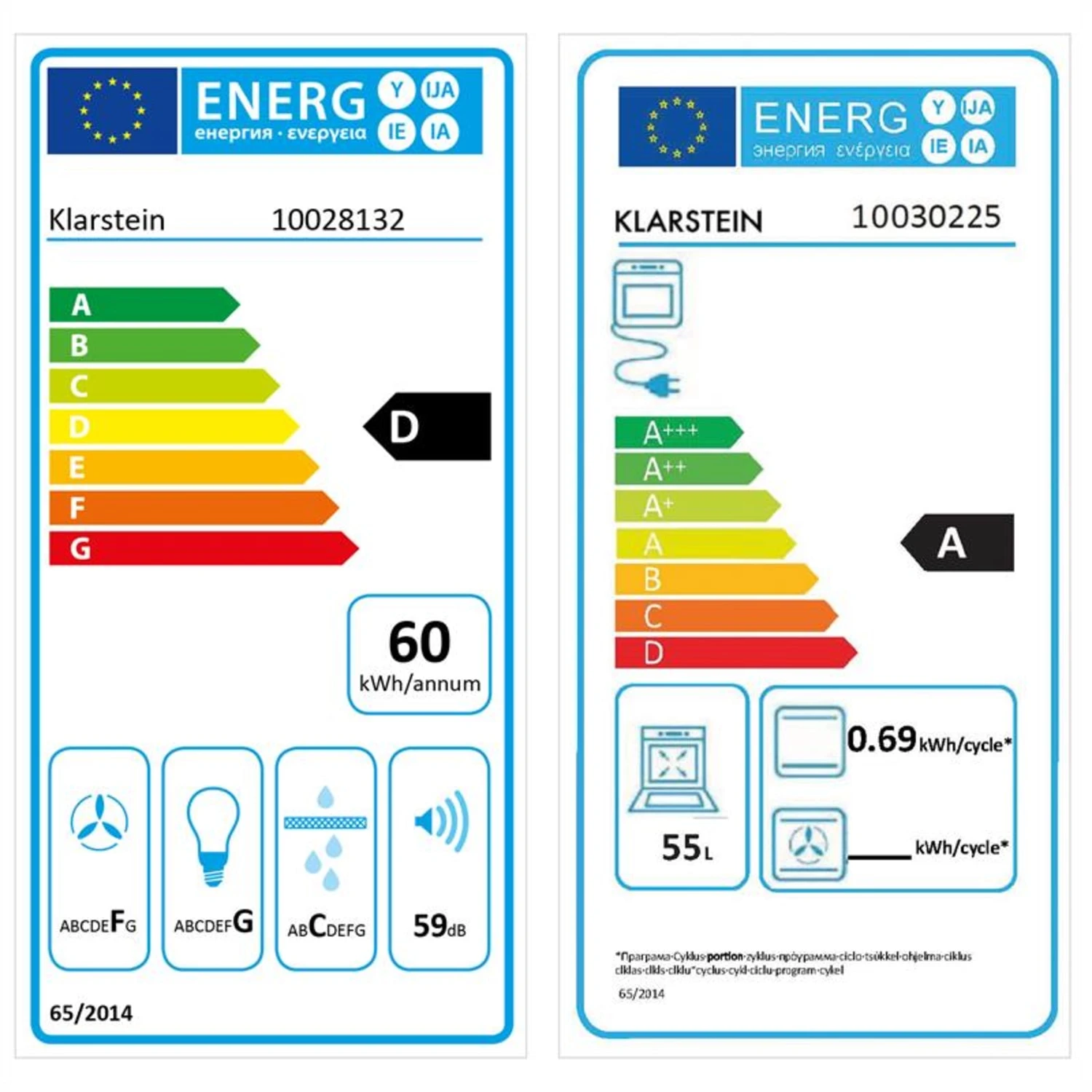 Vilhelmine und Lumio Primo Set Backofen Dunstabzugshaube schwarz Vilhelmine Und Lumio Primo Set Backofen Dunstabzugshaube Schwarz -Klarstein Verkaufs 60001856 yy 0002 titel energy label
