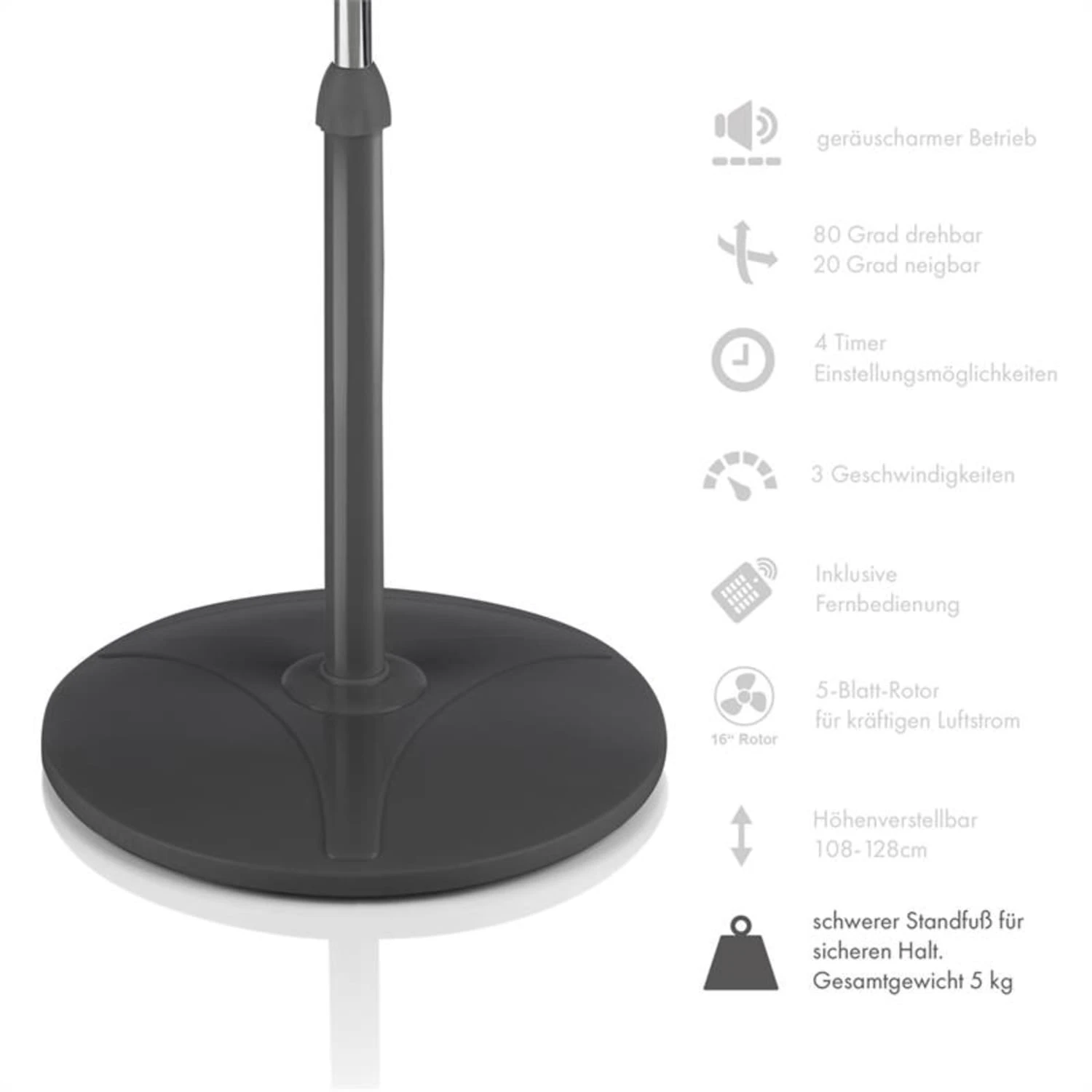 Summerjam Standventilator 2er-Set Standlüfter 50W 3 Stufen grau Summerjam Standventilator 2er-Set Standlüfter 50W 3 Stufen Grau -Klarstein Verkaufs 60002059 yy 0007 logo Klarstein Summerjam Standventilator grau reedit
