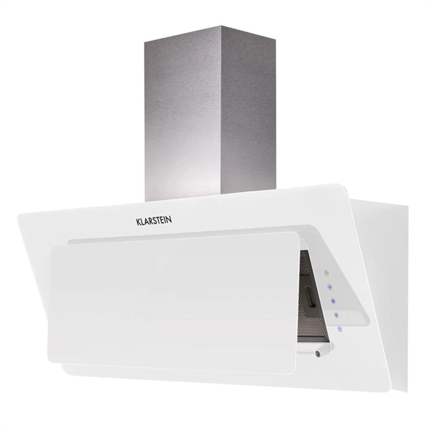 Lorea 90 Dunstabzugshaube inklusive 2 x Aktivkohlefilter weiß Lorea 90 Dunstabzugshaube Inklusive 2 X Aktivkohlefilter Weiß -Klarstein Verkaufs 60002200 yy 0005 front Klarstein Lorea Abzugshaube 90cm weiss