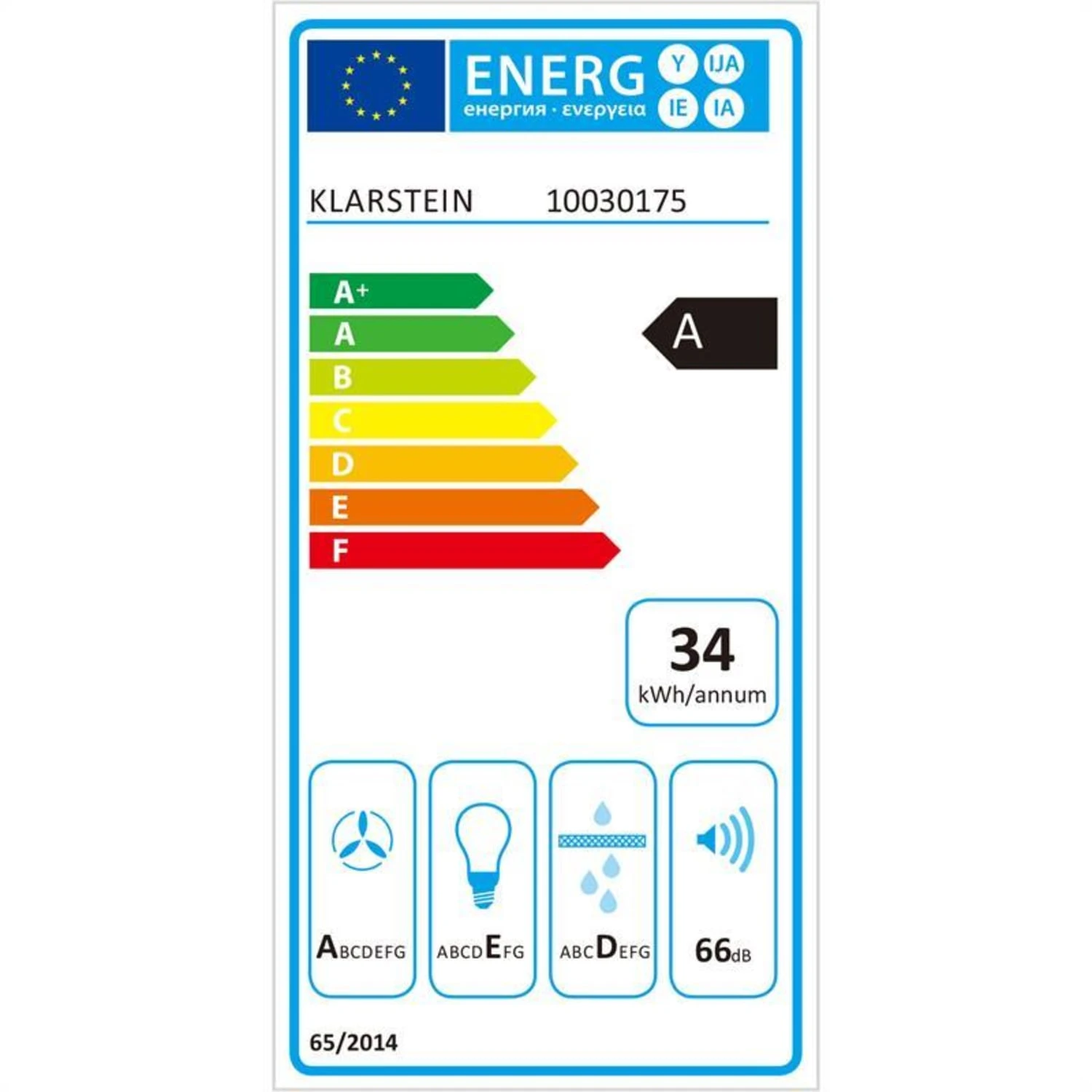 Aurea VII Dunstabzugshaube Umluftset 60cm Aktivkohlefilter weiß Aurea VII Dunstabzugshaube Umluftset 60cm Aktivkohlefilter Weiß -Klarstein Verkaufs 60002224 yy 0002 titel energy label