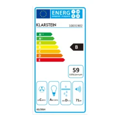 Balzac Dunstabzugshaube Umluftset 60cm 640m³/h Aktivkohlefilter 9 Balzac Dunstabzugshaube Umluftset 60cm 640m³/h Aktivkohlefilter -Klarstein Verkaufs 60002283 energy label