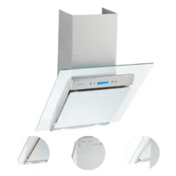 Skycook Dunstabzugshaube Umluftset 60cm 640m³/h Glas Edelstahl -Klarstein Verkaufs 60002313 yy 0006 detail cooker hood 60 cm