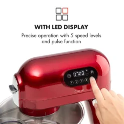 Curve Plus Küchenmaschinen-Set | 5l | 4-in-1 Fleischwolf | Rot -Klarstein Verkaufs 60002329 yy 0005 logo Klarstein Curve Plus Kuechenmaschinen Set rot