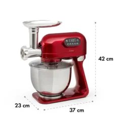 Curve Plus Küchenmaschinen-Set | 5l | 4-in-1 Fleischwolf | Rot -Klarstein Verkaufs 60002329 yy 0012 logo Klarstein Curve Plus Kuechenmaschinen Set rot