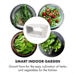 GrowIt Farm Starter Kit Europe 28 Pflanzen 48W 8 Ltr Europe-Seeds Nährlösung -Klarstein Verkaufs 60002407 yy 0004 logo Klarstein GrowIt Farm Smart Indoor Garden 8 Liter