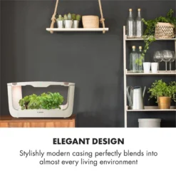 GrowIt Farm Starter Kit Europe 28 Pflanzen 48W 8 Ltr Europe-Seeds Nährlösung -Klarstein Verkaufs 60002407 yy 0005 logo Klarstein GrowIt Farm Smart Indoor Garden 8 Liter