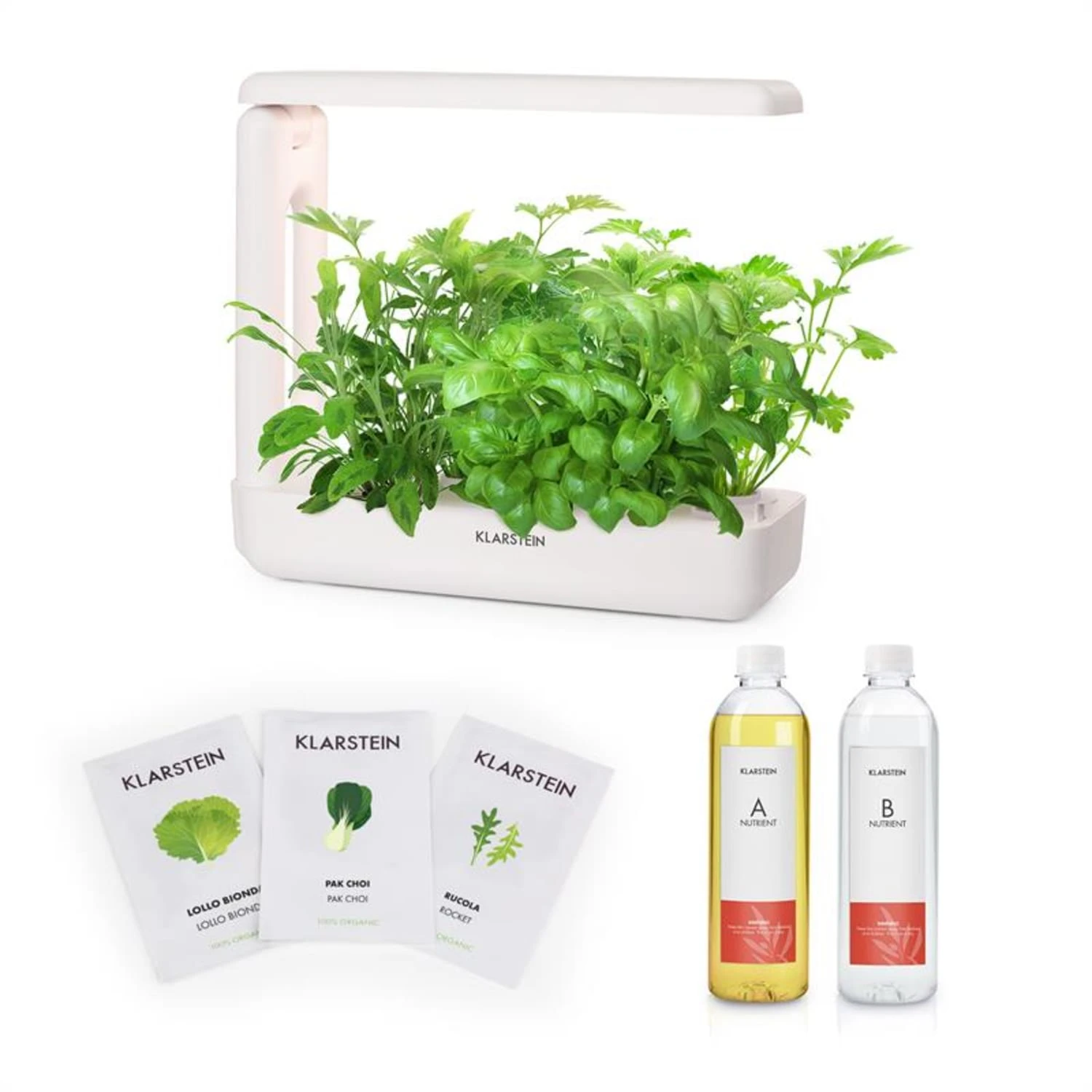 GrowIt Cuisine Starter Kit Salad 12 Pflanzen 25W LED 2Ltr Salad-Seeds Nährlösung GrowIt Cuisine Starter Kit Salad 12 Pflanzen 25W LED 2Ltr Salad-Seeds Nährlösung -Klarstein Verkaufs 60002417 yy 0001 titel GrowIt Cuisine Starter Kit 3 reedit