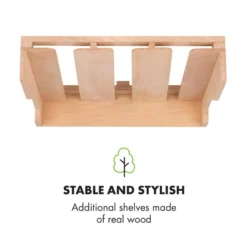 Barossa 77 Duo Weinkühlschrank-Set 2 Zonen 191L/77Fl. Weinglasregal -Klarstein Verkaufs 60002418 yy 0011 logo Klarstein Barossa 77D Weinglas Regal