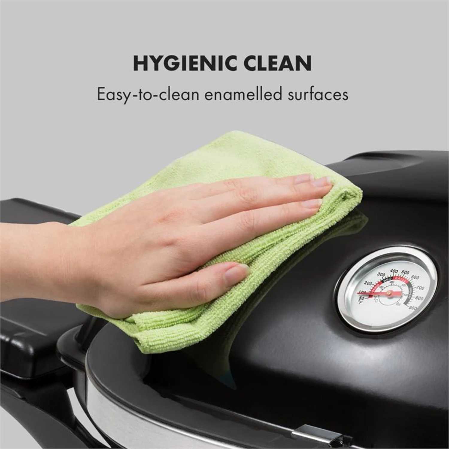 Parforce One 3,5kW 12000BTU 300°C SNJS Gasschlauch schwarz Parforce One 3,5kW 12000BTU 300°C SNJS Gasschlauch Schwarz -Klarstein Verkaufs 60002427 yy 0006 logo Klarstein Parforce One Gasgrill 12000BTU schwarz